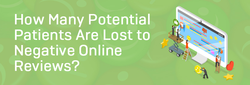 How Many Potential Patients Are Lost to Negative Online Reviews?